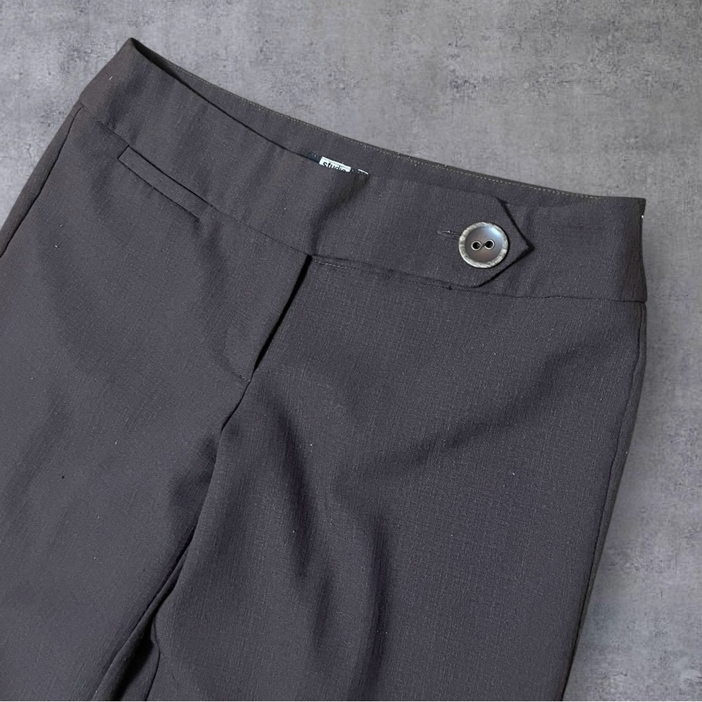 Brown Wide Leg Low Rise Trousers